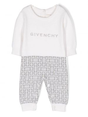 Printti neulottu puskuri tytöille Givenchy Kids valkoinen