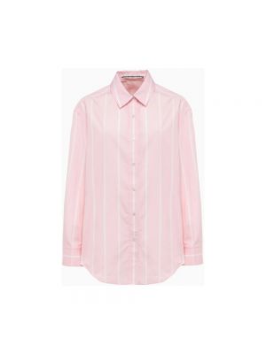 Koszula w paski Alexander Wang różowa