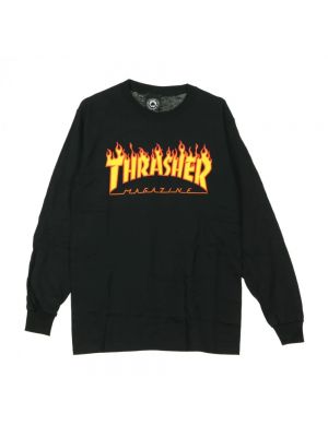 Czarna bluza z kapturem Thrasher