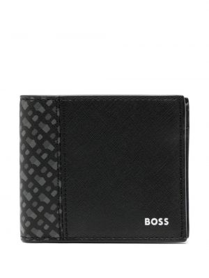 Kožni novčanik s printom Boss