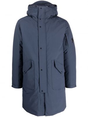Péřová bunda s kapucí C.p. Company modrá