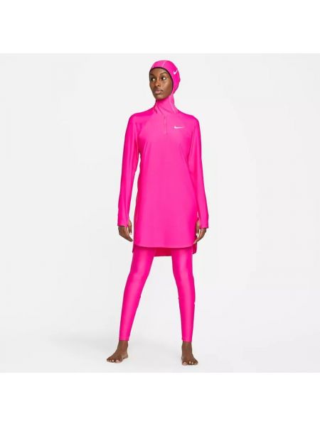 Однотонная туника Nike розовая