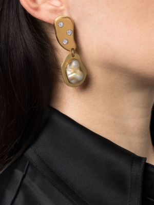 Boucles d'oreilles avec perles à boucle Liya