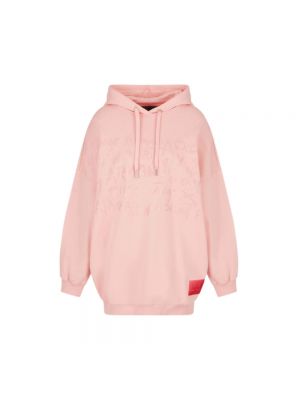 Oversize hoodie Armani Exchange pink