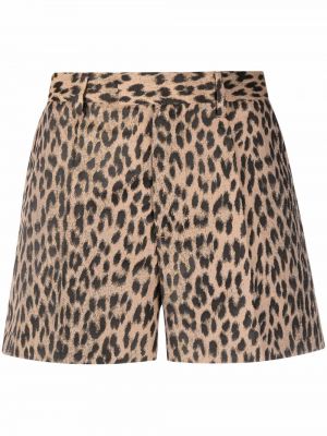 Leopard trykt shorts Zadig&voltaire brun