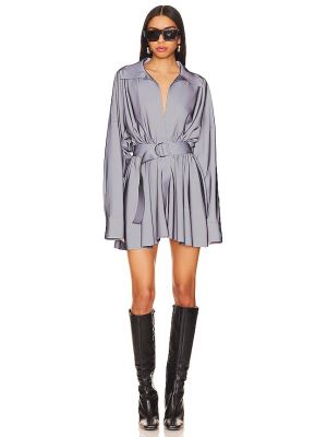 Mini robe oversize Norma Kamali gris