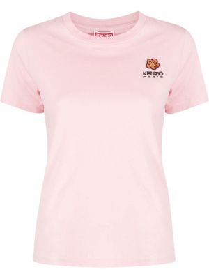 T-shirt ricamato Kenzo rosa