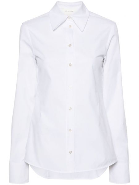 Памучна риза Sportmax бяло