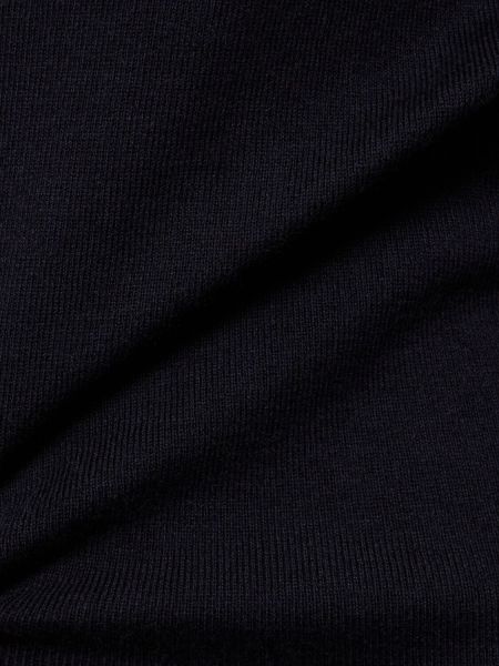 Vestido largo de cachemir de algodón Extreme Cashmere azul