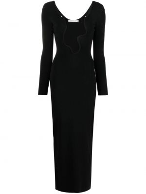 Pletené večerní šaty Christopher Esber černé