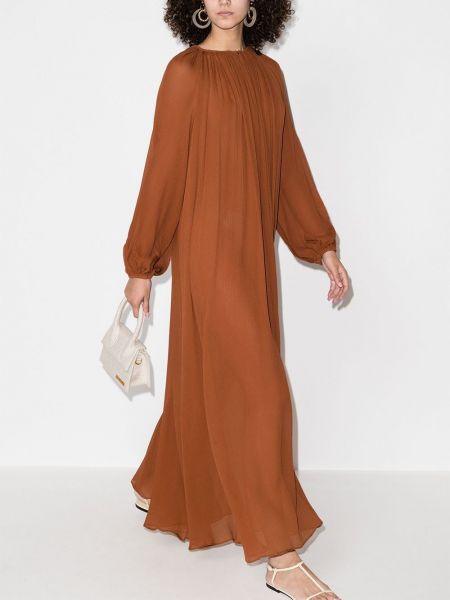 Vestido largo Matteau marrón