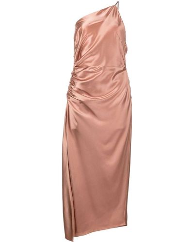 Sukienka z jedwabiu Michelle Mason, różowy