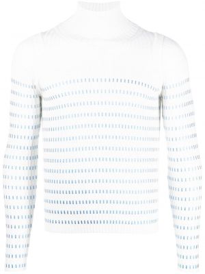 Пуловер с кръгло деколте Jean Paul Gaultier бяло