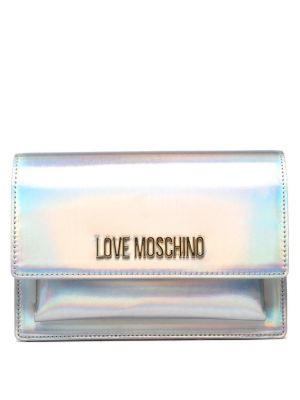 Клатч Love Moschino серебряный
