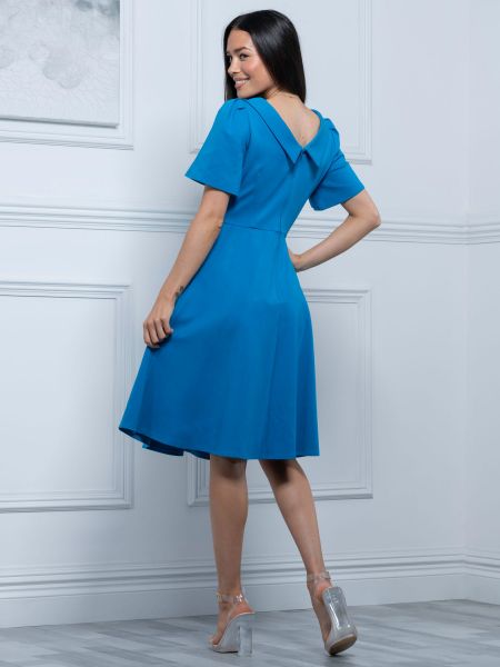 Расклешенное платье Jolie Moi синее