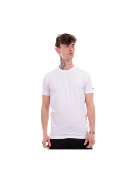 Koszulka z krótkim rękawem klasyczna Dsquared2 biała