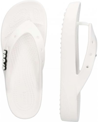 Platform talpú flip-flop Crocs fehér