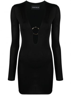 Κοκτέιλ φόρεμα Louisa Ballou μαύρο