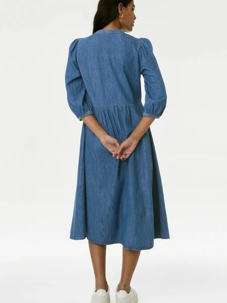 Платье мини на молнии Marks & Spencer синее