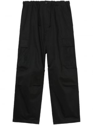 Relaxed fit medvilninės „cargo“ stiliaus kelnės Comme Des Garçons Homme juoda