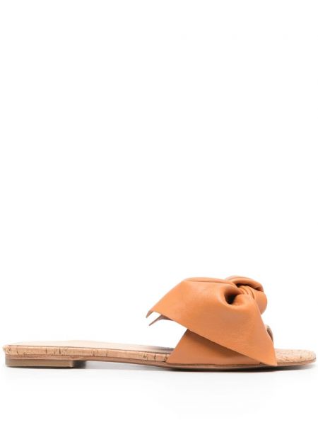 Kožené sandály Paloma Barceló hnědé
