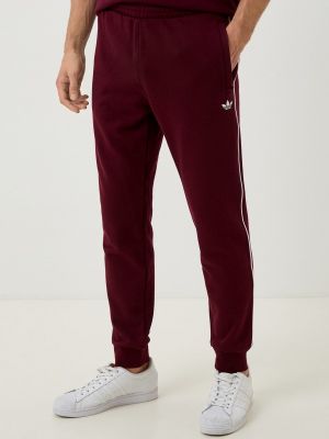Спортивные штаны Adidas Originals бордовые