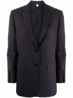 Blazer a cuadros Burberry negro