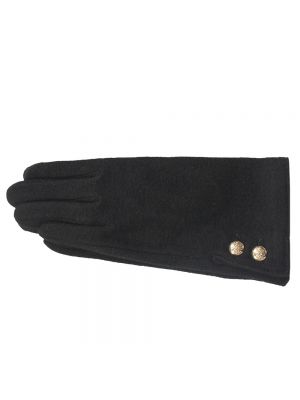 Rękawiczki na guziki Ralph Lauren czarne