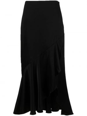 Макси пола с волани Polo Ralph Lauren черно