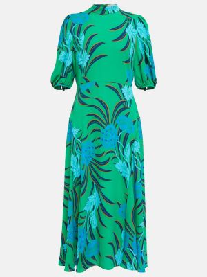 Robe mi-longue Diane Von Furstenberg, vert