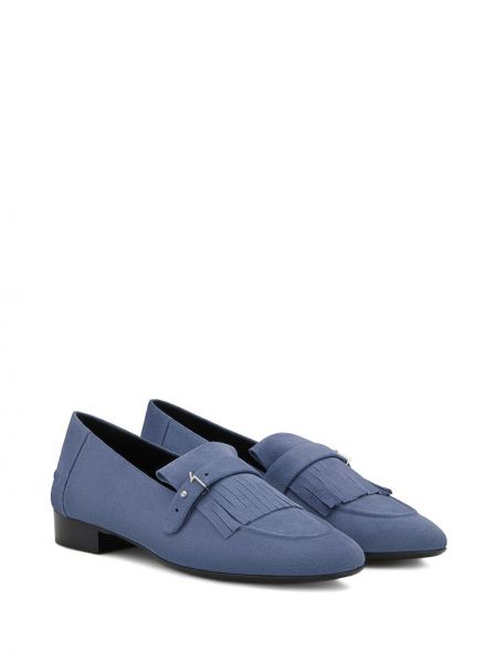 Semišové loafers Giuseppe Zanotti modré