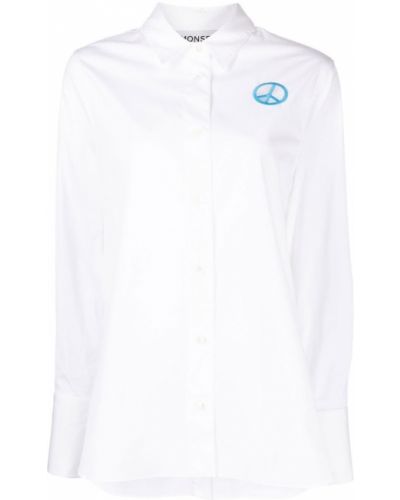 Βαμβακερό πουκάμισο Monse λευκό