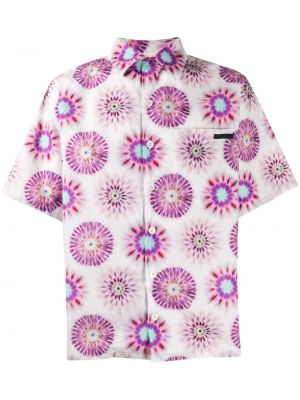 Рубашка с принтом Prada, фиолетовая