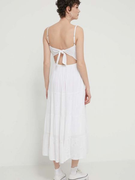 Sukienka długa Hollister Co. biała