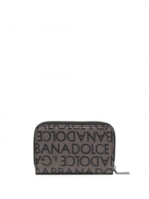 Žakárová bavlněná peněženka Dolce & Gabbana
