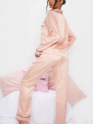 Пижама из розового золота Prettylittlething розовая