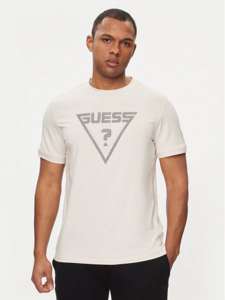 T-shirt slim Guess beige