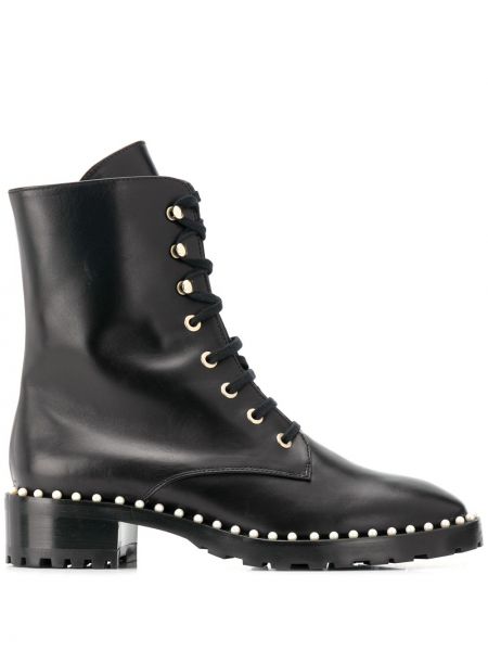 Botines con cordones Stuart Weitzman negro