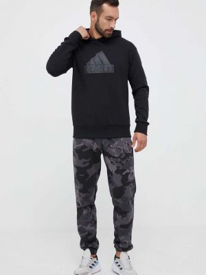 Hoodie s kapuljačom Adidas crna