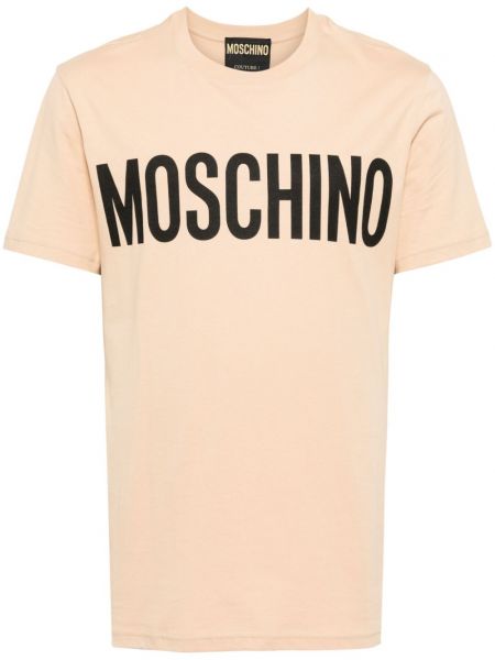 Tricou din bumbac cu imagine Moschino