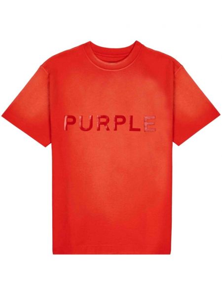 Kokvilnas t-krekls ar apdruku Purple Brand
