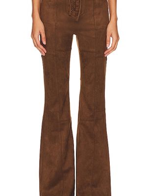 Pantalones de ante Afrm marrón