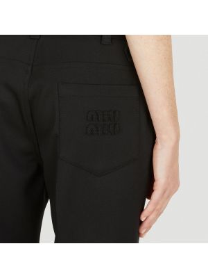 Pantalones Miu Miu negro