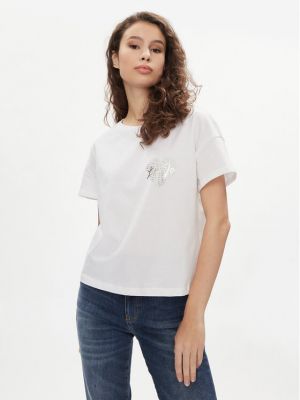 Voľné priliehavé tričko Liu Jo biela