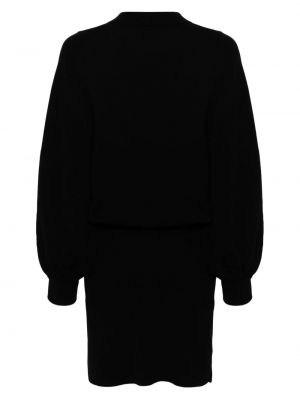 Dlouhé šaty Semicouture černé