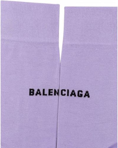 Skarpety Balenciaga fioletowe
