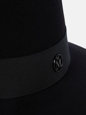 Plstěný klobouk Maison Michel černý