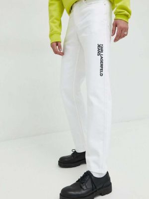 Дънки Karl Lagerfeld Jeans бяло