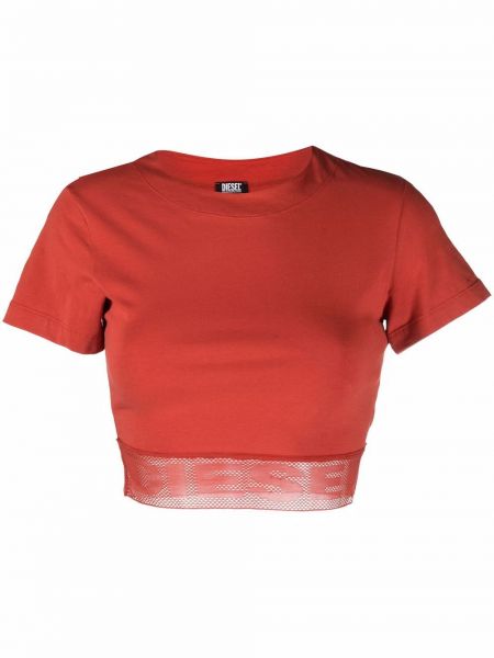 Camiseta de malla Diesel rojo