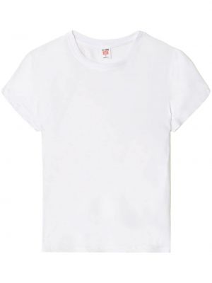 Transparente t-shirt Re/done weiß